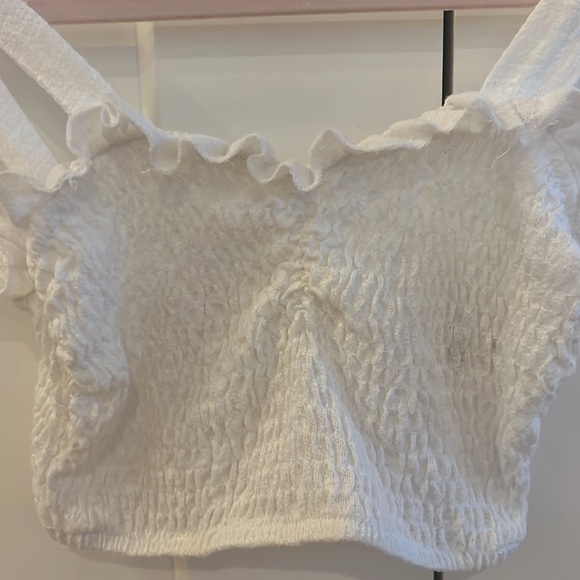 Urban Outfitters Top White Crop Top - Picture 2 of 6